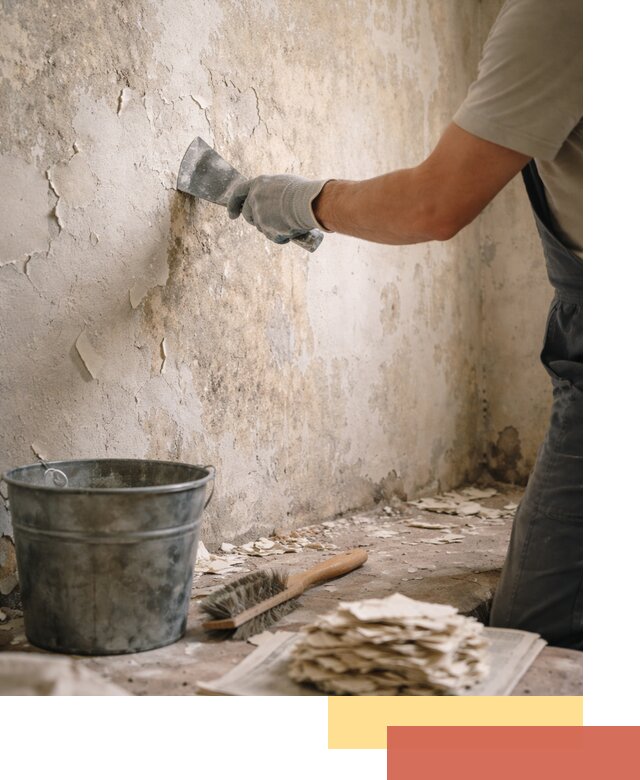 Удаление старой краски со стен в Дубне качественно и быстро