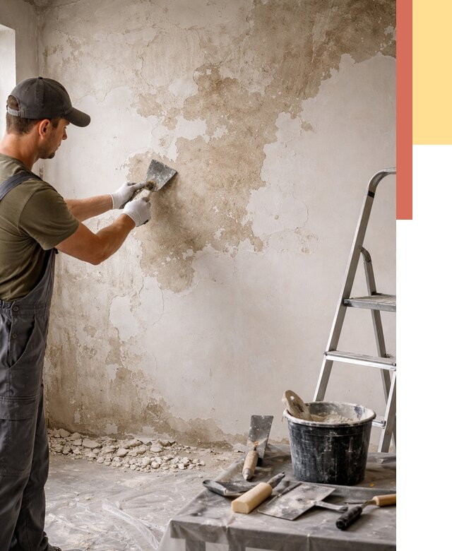 Снятие старой шпаклевки в Дубне от 1889 руб. — быстро и недорого | ОТДЕЛОЧНИК-Дбн