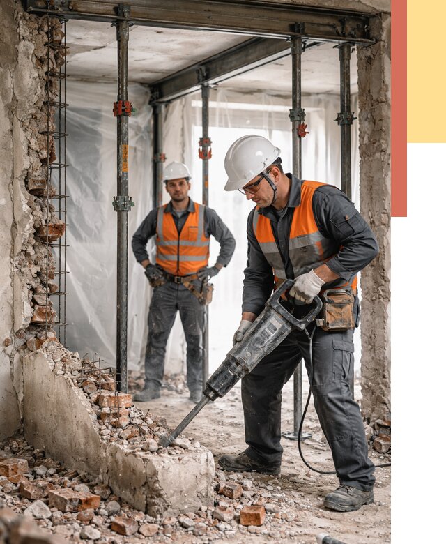 Снос несущих стен в Дубне от 10464 руб. — демонтаж несущей стены под ключ | ОТДЕЛОЧНИК-Дбн