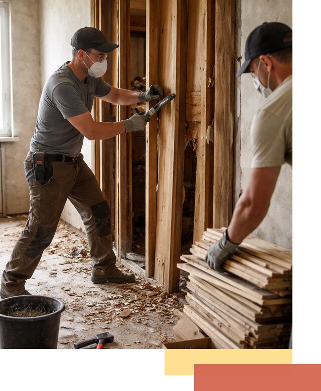 Демонтаж деревянных перегородок в Дубне быстро и аккуратно