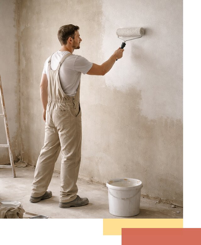 Грунтовка стен под отделку в Дубне профессиональным раствором