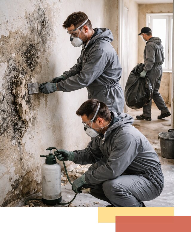 Удаление плесени со стен профессионально в Дубне