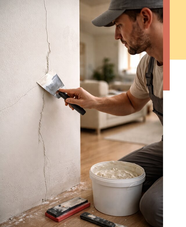 Заделка трещин и сколов в Дубне от 2501 руб. — быстро и недорого | ОТДЕЛОЧНИК-Дбн