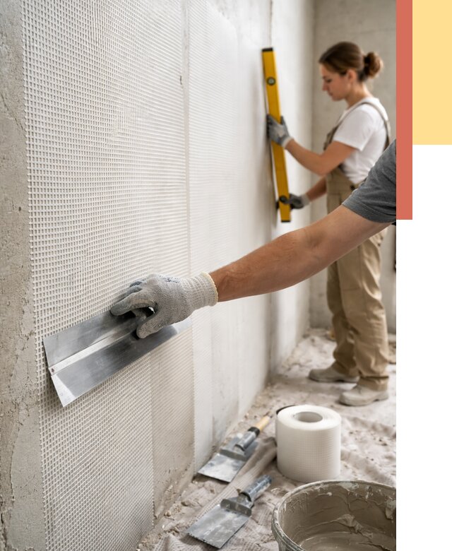 Армирование стен стеклосеткой в Дубне от 3267 руб. под ключ | ОТДЕЛОЧНИК-Дбн