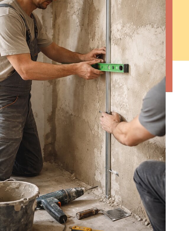 Установка штукатурных маяков в Дубне от 7146 руб. — быстро и недорого | ОТДЕЛОЧНИК-Дбн