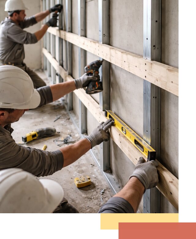 Устройство обрешетки под панели в Дубне