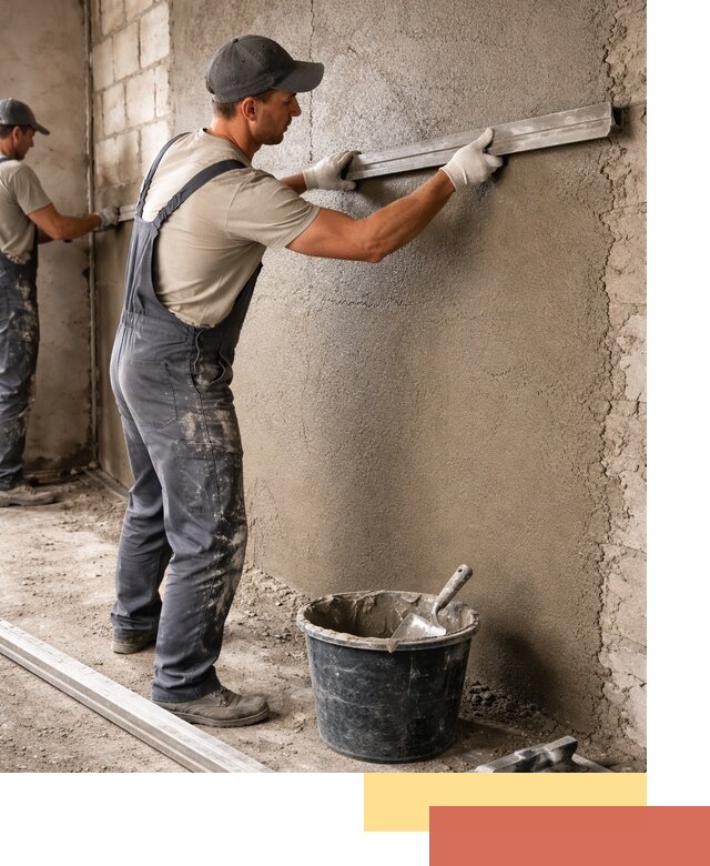 Штукатурка стен цементно-песчаная в Дубне профессионально
