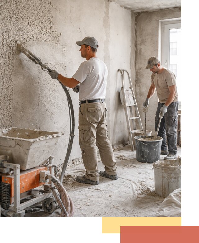 Машинная штукатурка стен в Дубне — быстро и качественно