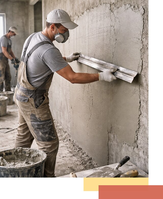 Штукатурка бетонных стен в Дубне качественно и долговечно