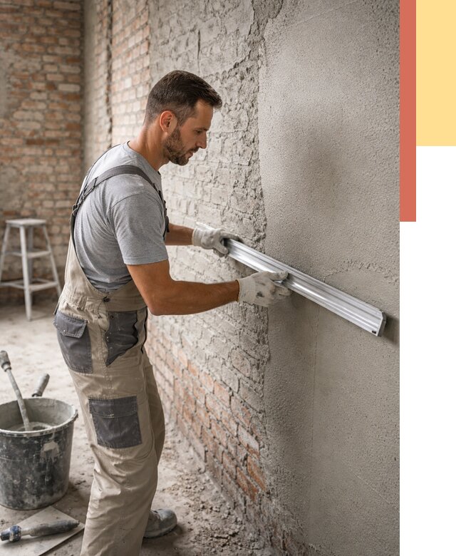 Штукатурка кирпичных стен в Дубне от 4594 руб/м2 — быстро и недорого | ОТДЕЛОЧНИК-Дбн