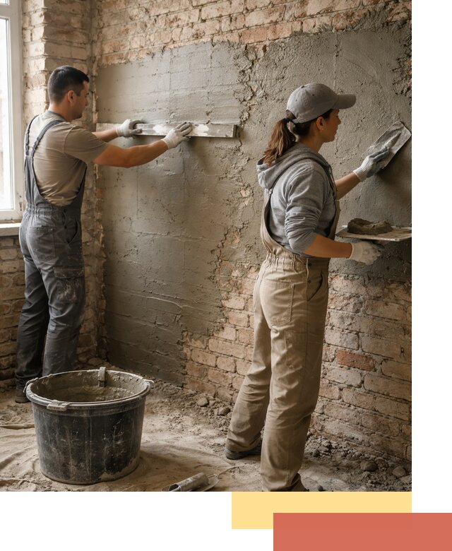 Штукатурка кирпичных стен в Дубне — качественно и надежно