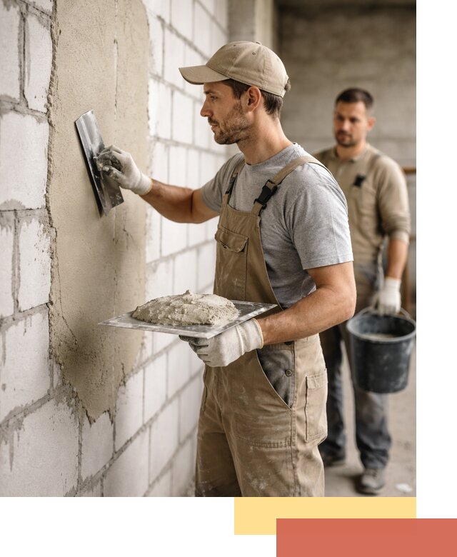 Штукатурка стен из газобетона в Дубне под ключ