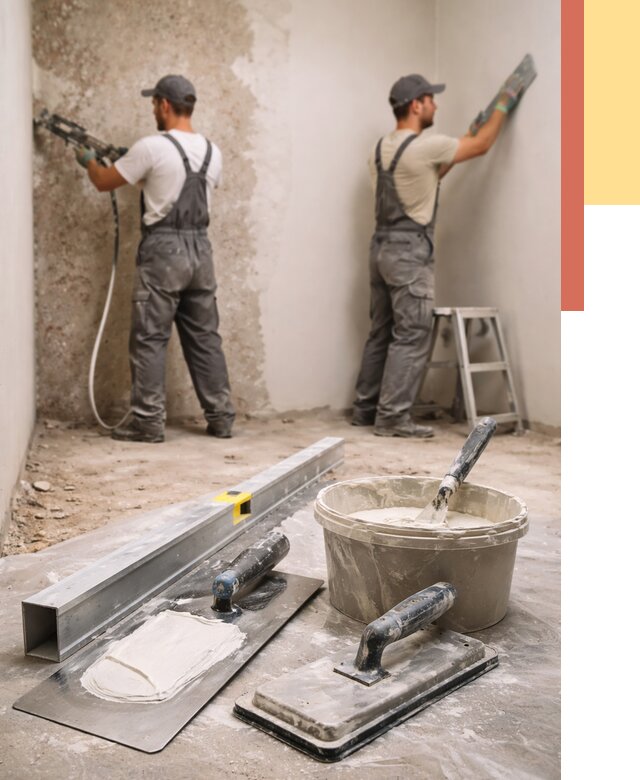 Штукатурка стен под обои в Дубне от 4594 руб./м2 — выравнивание под обои | ОТДЕЛОЧНИК-Дбн