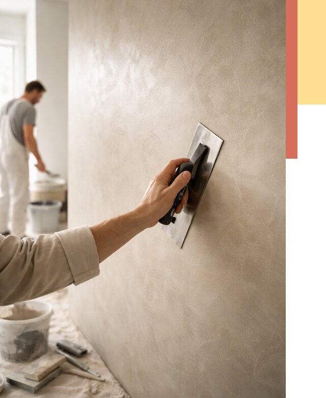 Венецианская штукатурка в Дубне от 3573 руб/м² — нанесение стен под ключ | ОТДЕЛОЧНИК-Дбн