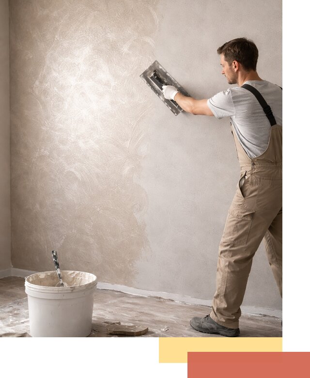 Декоративная штукатурка «Мокрый шелк» под ключ в Дубне