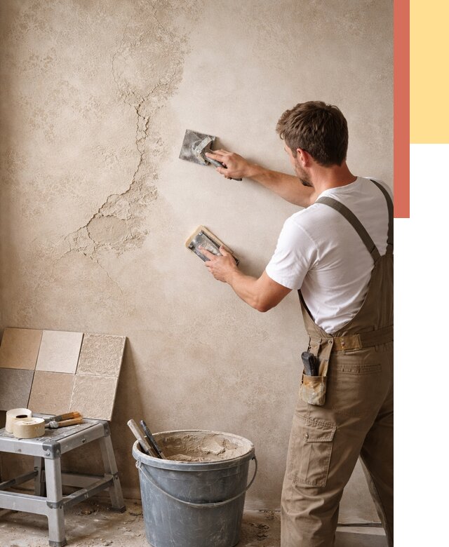 Ремонт декоративной штукатурки в Дубне от 4594 руб. под ключ | ОТДЕЛОЧНИК-Дбн