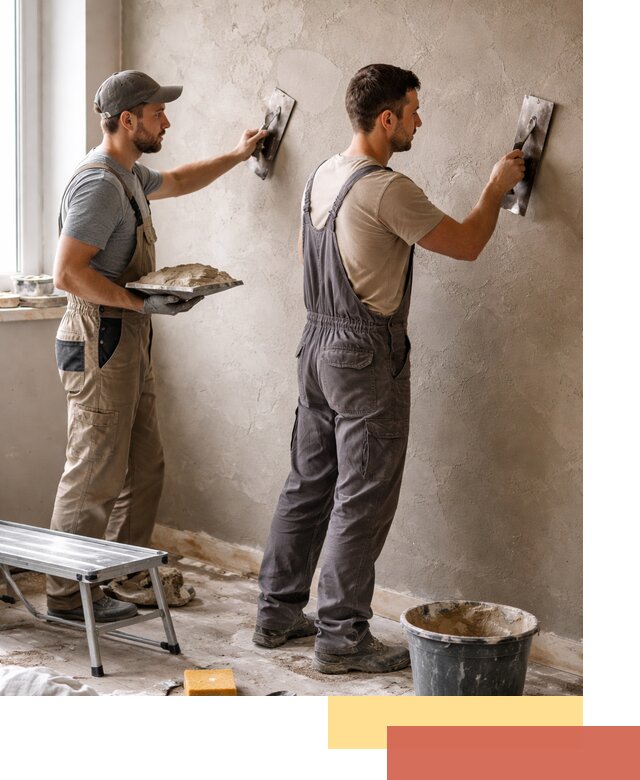 Ремонт декоративной штукатурки и восстановление фактуры в Дубне