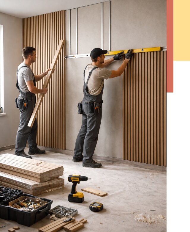 Монтаж реечных панелей на стены в Дубне от 1225 руб. — быстро и недорого | ОТДЕЛОЧНИК-Дбн