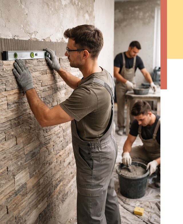 Монтаж искусственного камня в Дубне от 4594 руб. под ключ | ОТДЕЛОЧНИК-Дбн