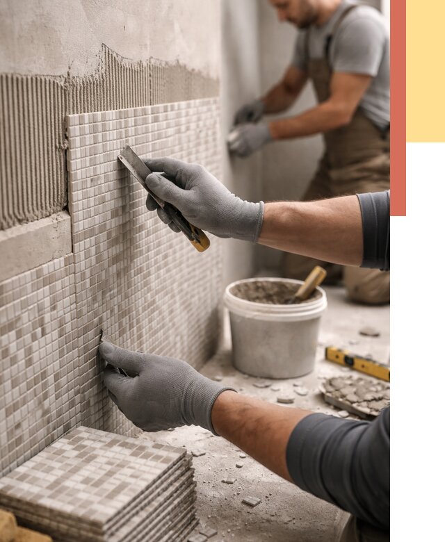 Облицовка стен мозаикой в Дубне от 3267 руб/м2 — укладка мозаики на стены | ОТДЕЛОЧНИК-Дбн