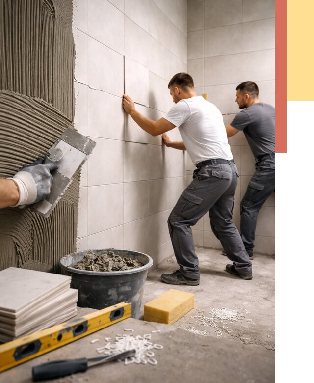 Укладка плитки на стены в Дубне от 868 руб. — качественно и недорого | ОТДЕЛОЧНИК-Дбн