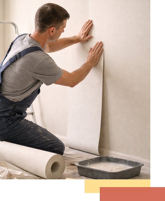 Поклейка флизелиновых обоев в Дубне качественно и быстро