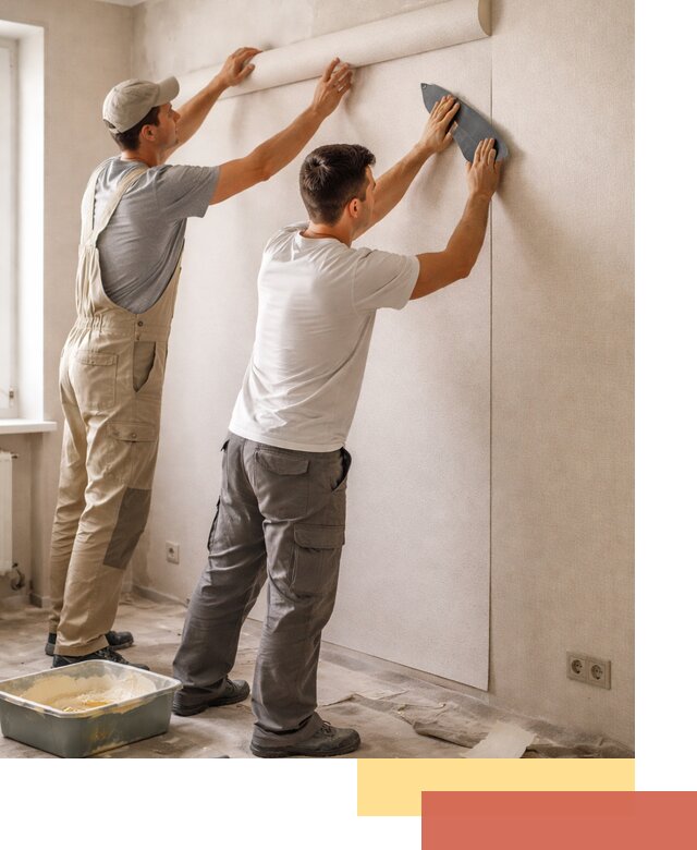 Поклейка виниловых обоев в Дубне профессионально и качественно