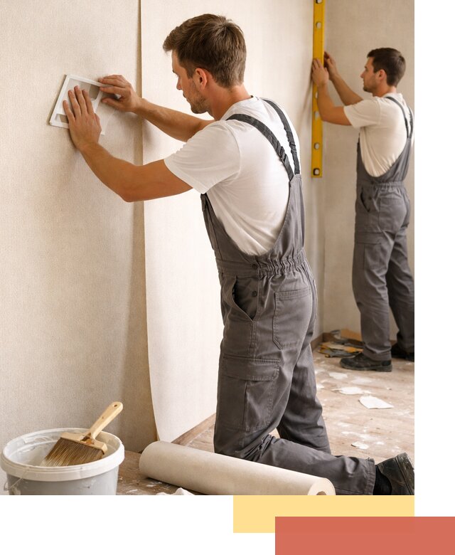 Поклейка бумажных обоев в Дубне качественно и недорого