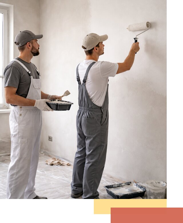 Покраска стен водоэмульсионной краской в Дубне