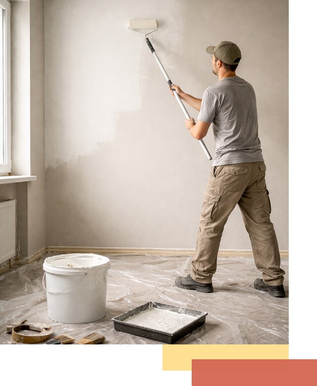 Покраска стен латексной краской в Дубне качественно и быстро