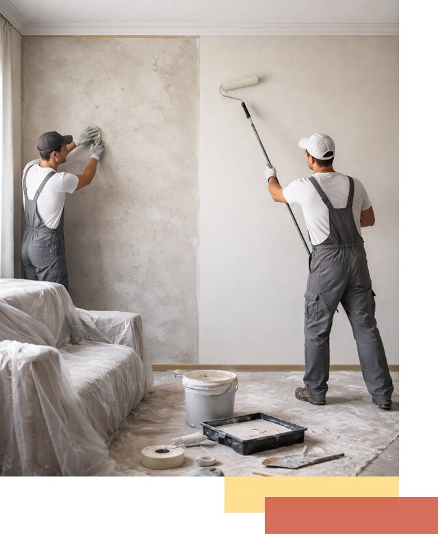 Покраска стен антивандальной краской в Дубне