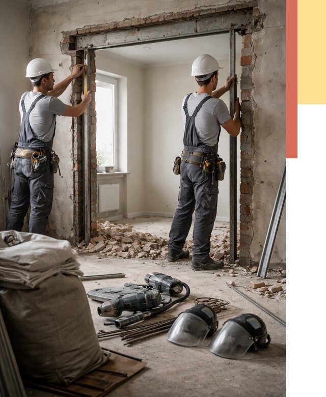 Расширение дверного проема в Дубне от 12761 руб. под ключ | ОТДЕЛОЧНИК-Дбн