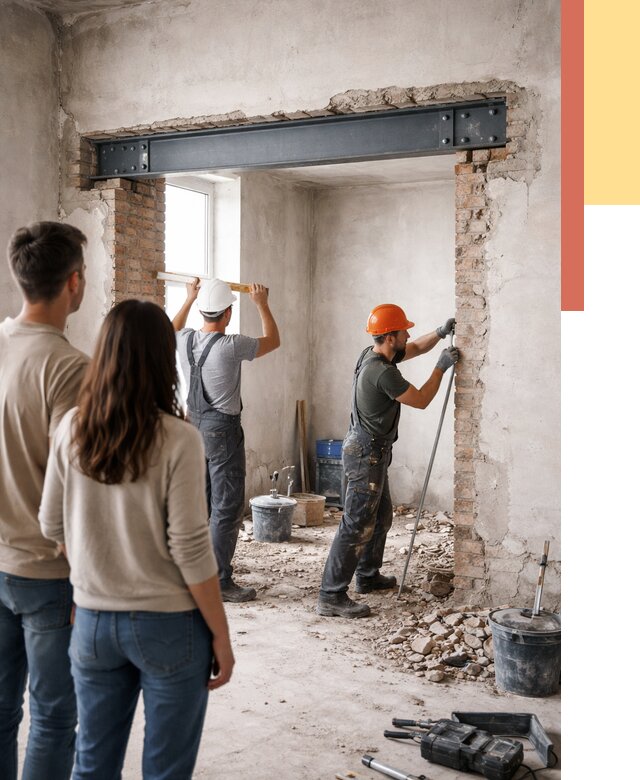 Усиление проема в стене в Дубне от 9699 руб. — усиление дверного проема металлоконструкцией | ОТДЕЛОЧНИК-Дбн