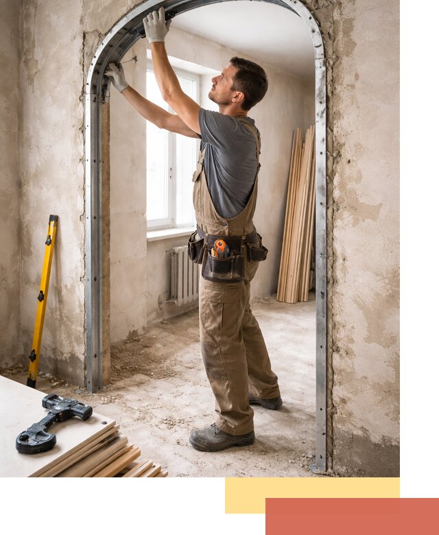 Устройство арочного проема в Дубне под ключ