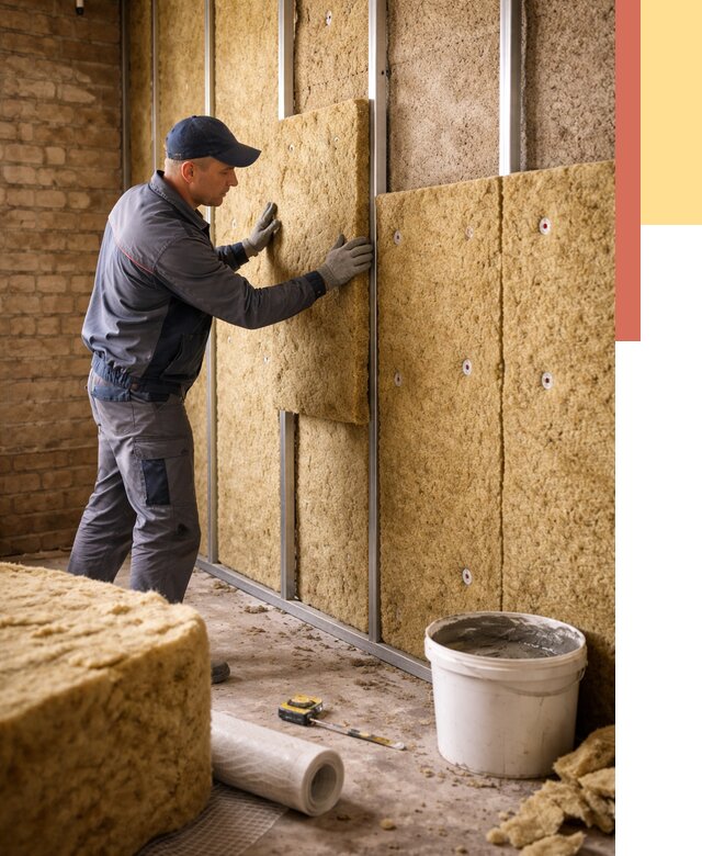 Утепление стен минватой в Дубне от 1378 руб./м2 — недорого и быстро | ОТДЕЛОЧНИК-Дбн