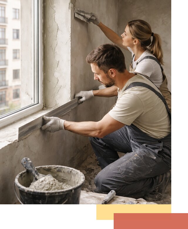 Штукатурка откосов дверей и окон профессионально в Дубне