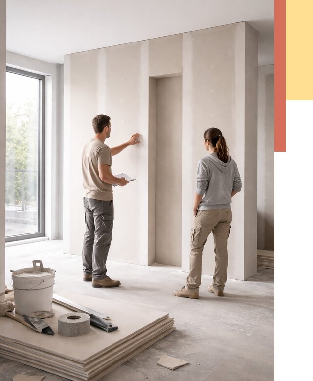 Зонирующая перегородка из гипсокартона в Дубне от 2859 руб. под ключ | ОТДЕЛОЧНИК-Дбн