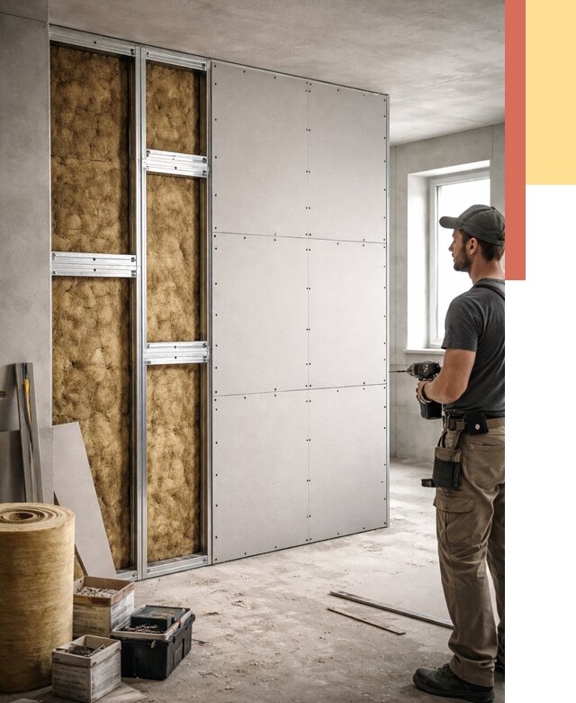 Усиленная перегородка под навеску в Дубне от 13068 руб. — монтаж под ключ | ОТДЕЛОЧНИК-Дбн