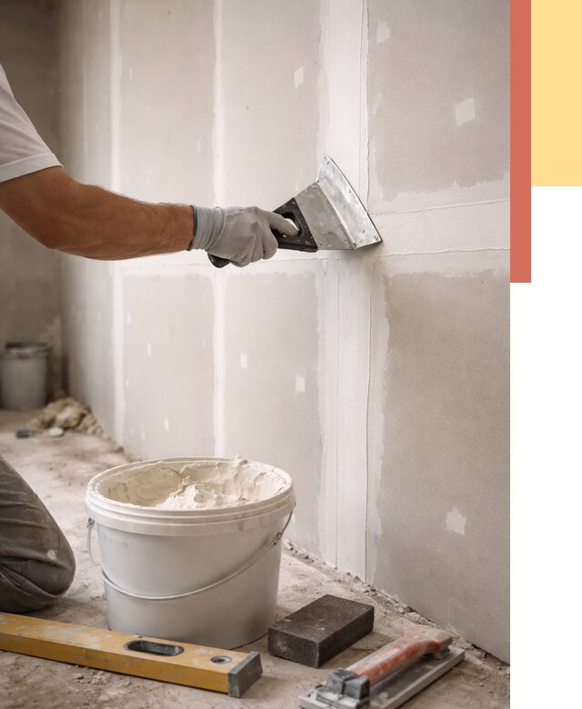 Шпаклевка перегородок из гипсокартона в Дубне от 2552 руб. — услуги ОТДЕЛОЧНИК-Дбн