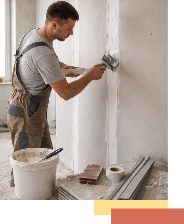 Шпаклевка перегородок из гипсокартона в Дубне качественно и быстро