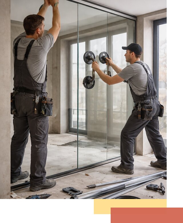 Цельностеклянные перегородки под ключ в Дубне