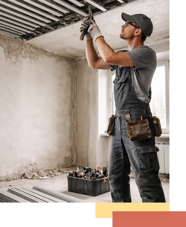 Демонтаж реечного потолка в Дубне быстро и аккуратно