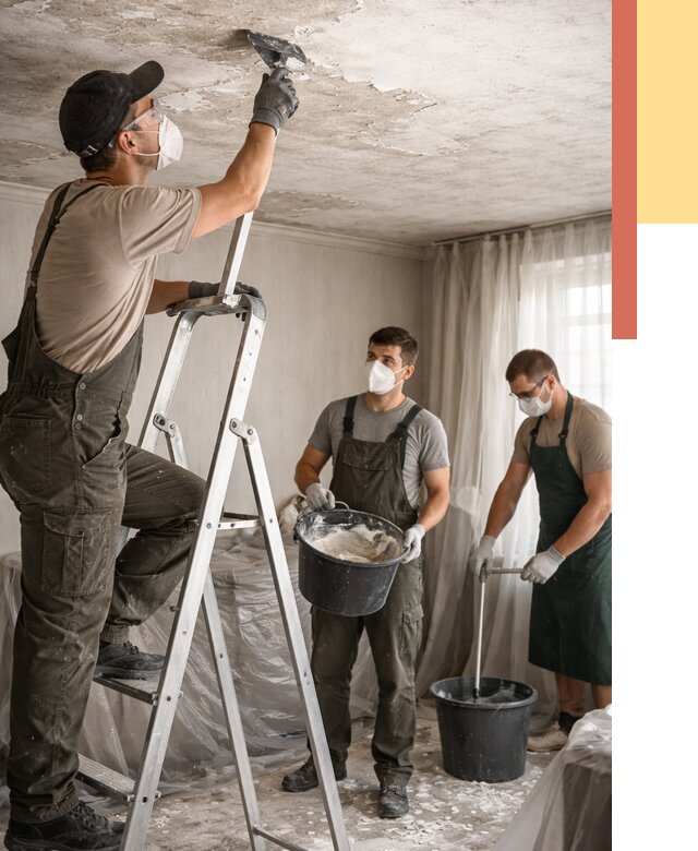 Удаление побелки с потолка в Дубне от 2552 руб. быстро и недорого | ОТДЕЛОЧНИК-Дбн