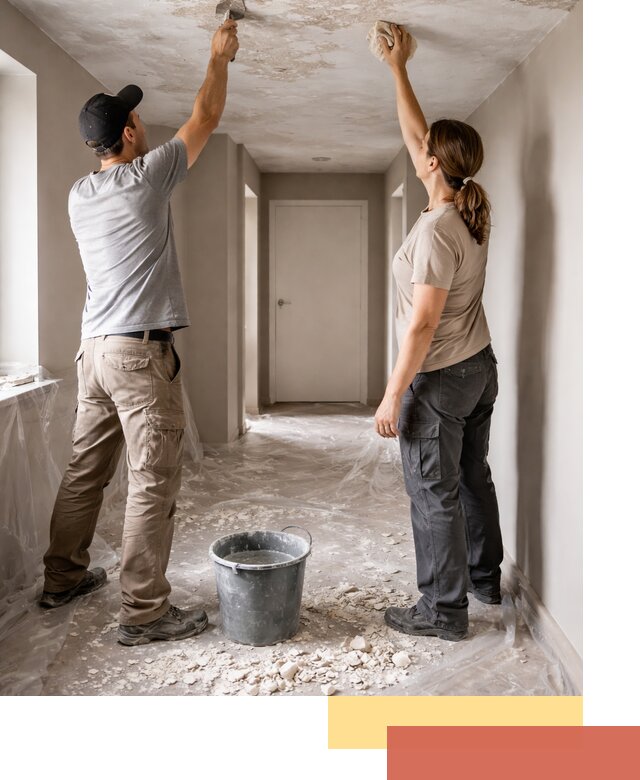 Удаление побелки с потолка в Дубне — быстро и аккуратно