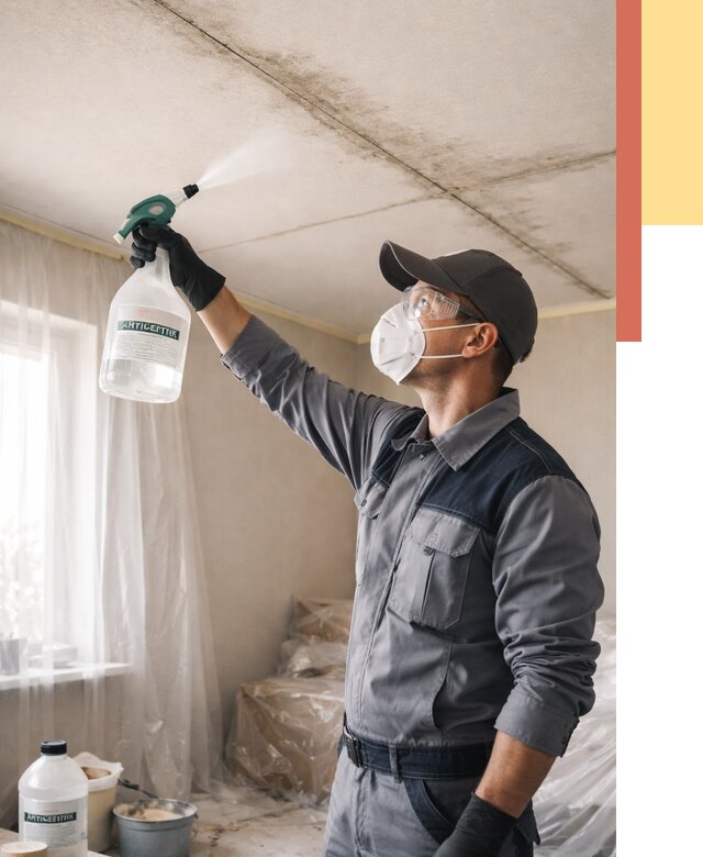 Антисептическая обработка потолка в Дубне от 2552 руб. | ОТДЕЛОЧНИК-Дбн