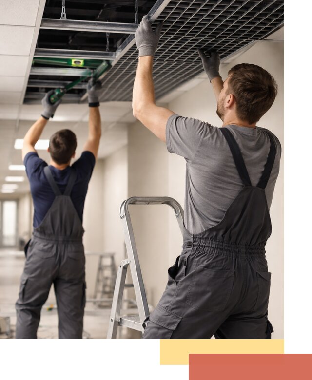 Монтаж потолка Грильято в Дубне: установка под ключ качественно