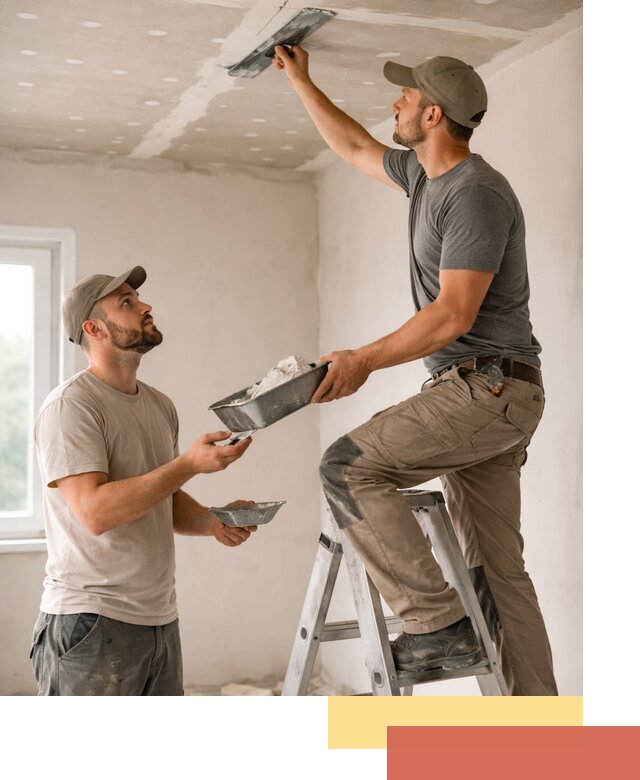 Шпаклевка потолка из гипсокартона в Дубне качественно и быстро