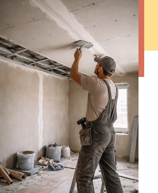 Ремонт потолка из гипсокартона в Дубне от 664 руб./м² — быстро и недорого | ОТДЕЛОЧНИК-Дбн