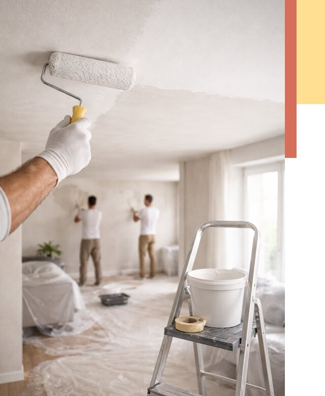 Покраска потолка акриловой краской в Дубне от 2552 руб. | ОТДЕЛОЧНИК-Дбн