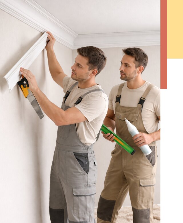Монтаж потолочного плинтуса в Дубне от 2348 руб. — быстро и недорого | ОТДЕЛОЧНИК-Дбн